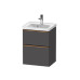 Duravit D-Neo Тумба под раковину 48.4x37.2см., подвесная, с выдв. ящиком и выдв. отделением, цвет: графит матовый. DE4350049490000