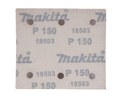 Бумага шлифовальная на липучке Makita 114х102 мм, A150, 10 шт.