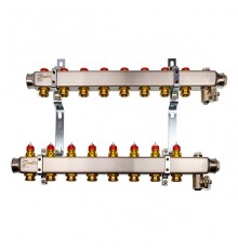 Комплект коллекторов Danfoss SSM-8 с кронштейнами для 8 контуров. 088U0978