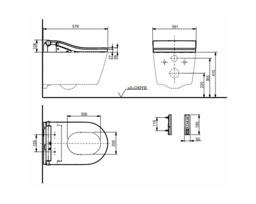 TOTO RP Унитаз подвесной 38x58x33.5см, цвет: белый. CW542EY TOTO RP Унитаз подвесной 38x58x33.5см, цвет: белый. CW542EY