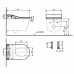 TOTO RP Унитаз подвесной 38x58x33.5см, цвет: белый. CW542EY