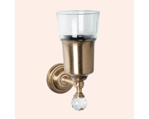 TW Crystal 109 Стакан подвесной, стеклянный, цвет: бронза с кристаллом (swarovski). TWCR109br-sw TW Crystal 109 Стакан подвесной, стеклянный, цвет: бронза с кристаллом (swarovski). TWCR109br-sw