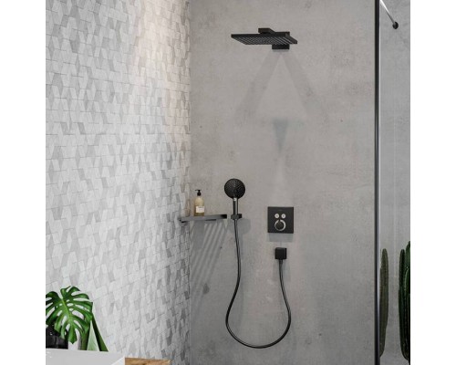 Hansgrohe AddStoris Угловая корзинка, цвет: шлифованный черный хром. 41741340 Hansgrohe AddStoris Угловая корзинка, цвет: шлифованный черный хром. 41741340