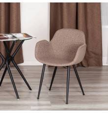 Комплект стульев TetChair Модерн Valentino ткань brown, спинка экокожа, 2 шт