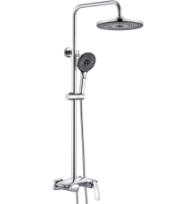 Душевая стойка Rose R1136 с каскадным изливом, хром