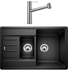 Комплект Мойка кухонная Blanco Legra 45 S Compact антрацит + Смеситель Ambis-S 523119