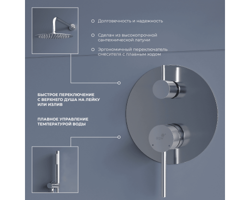 Душевая система скрытого монтажа RGW SP-55