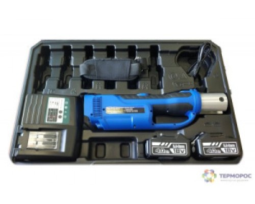 Инструменты для труб и фитингов Пресс-инструмент аккум. для монтажа пресс-фитингов. Кейс 2шт.18V Li-ion 4,0Ah АКБ ЗУ (Без клещей) PZ-1550