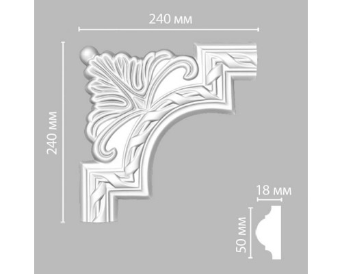 *Угол DECOMASTER 98061-1 (240*240*21мм)