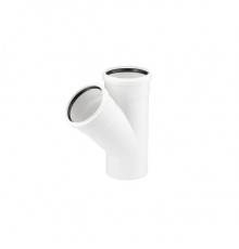 Тройник REHAU RAUPIANO PLUS 75/50/45° (аналог 11212641002) (11212641002)