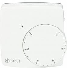 Термостат комнатный электронный STOUT WFHT-DUAL включ. дистанционный датчик «в пол» L=3 м STE-0002-000010 (STE-0002-000010)