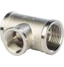 Тройник STOUT ВВ переходной никелированный 3/4X1/2X3/4 (SFT-0022-341234)