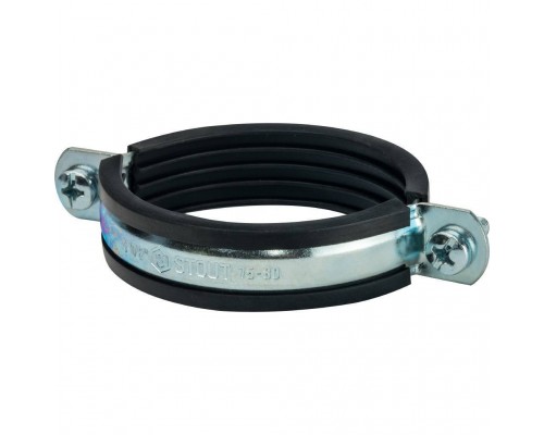 Комплект STOUT хомут+шпилька шуруп +дюбель пластиковый 2 1/2 (75-80) (SAC-0020-100212) Комплект STOUT хомут+шпилька шуруп +дюбель пластиковый 2 1/2 (75-80) (SAC-0020-100212)