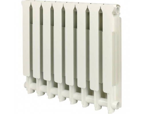 Радиатор алюминиевый STOUT Bravo 500 8 секций боковое подключение RAL9010 SRA-0110-050008 (SRA-0110-050008)