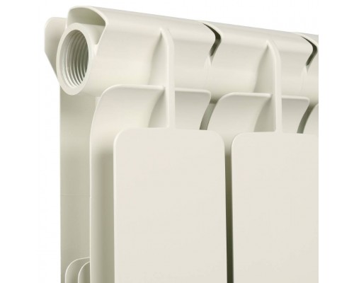 Радиатор алюминиевый STOUT Bravo 500 8 секций боковое подключение RAL9010 SRA-0110-050008 (SRA-0110-050008)