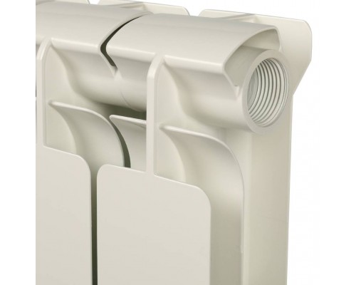 Радиатор алюминиевый STOUT Bravo 500 8 секций боковое подключение RAL9010 SRA-0110-050008 (SRA-0110-050008)