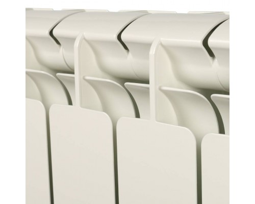 Радиатор алюминиевый STOUT Bravo 500 8 секций боковое подключение RAL9010 SRA-0110-050008 (SRA-0110-050008)