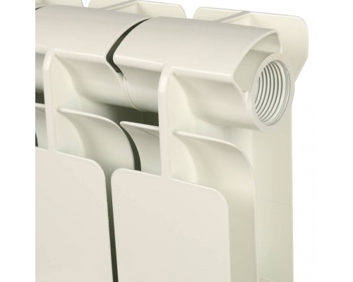 Радиатор алюминиевый STOUT Bravo 500 10 секций боковое подключение RAL9010 SRA-0110-050010 (SRA-0110-050010)