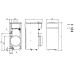Газовый напольный котел Baxi SLIM 1.230 i с открытой камерой (WSB43123301-)
