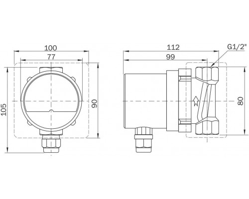 Насос циркуляционный AQUARIO для ГВС PRIME-151.5-80HW (5151)