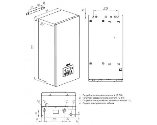 Электрический котел STOUT SEB PLUS 7 кВт (SEB-2201-000007) Электрический котел STOUT SEB PLUS 7 кВт (SEB-2201-000007)