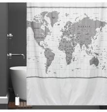 Штора для ванной Bath Plus Charme Red ch-21318 200х200, International Map I