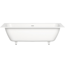 Ванна из искусственного камня Salini Orlanda Axis Kit S-Stone 190x80 см, с ножками, со сливом-переливом, матовая