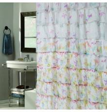 Штора для ванной Carnation Home Fashions Carmen с бабочками