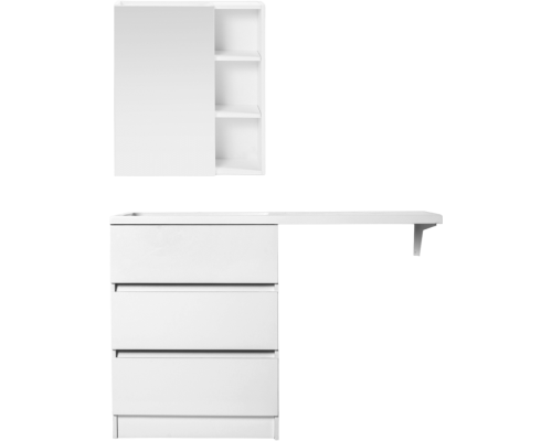 Мебель для ванной комнаты Orange Sistema 130 L под стиральную машину