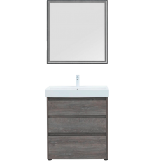 Мебель для ванной комнаты Aquanet Nova Lite 75 напольная, дуб рошелье, 3 ящика