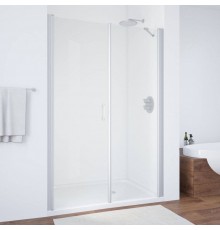 Душевая дверь в нишу Vegas Glass EP-F-2 135 07 01 L профиль матовый хром, стекло прозрачное