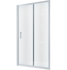 Душевая дверь в нишу Vegas Glass ZP NOVO 120 01 10 120 см, профиль белый, стекло сатин