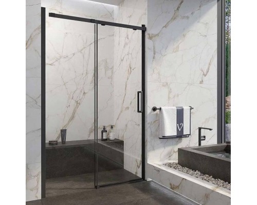 Душевая дверь в нишу Veconi Vianno VN-70 150 см, профиль черный