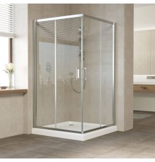 Душевой уголок Vegas Glass ZA Tur Novo 120 08 01 профиль глянцевый хром, стекло прозрачное
