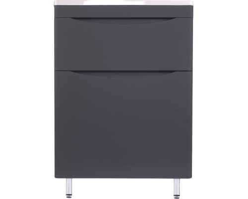 Тумба под раковину Style Line Бергамо Мини 70 Люкс Plus напольная, антискрейтч черная