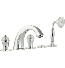 Смеситель на борт ванны Migliore Korona Crystal 27308 хром