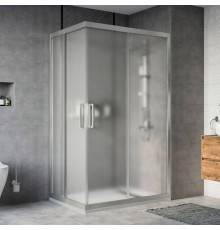 Душевой уголок STWORKI Карлстад 140x90 см профиль хром матовый, стекло матовое