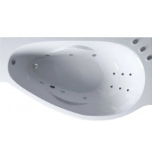 Ванна из искусственного камня Эстет Грация ФР-00010030 стандарт R 170x95 см, угловая, с гидромассажем, с каркасом, асимметричная