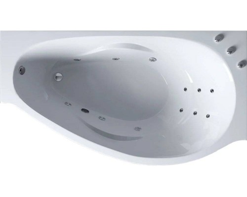 Ванна из искусственного камня Эстет Грация ФР-00010030 стандарт R 170x95 см, угловая, с гидромассажем, с каркасом, асимметричная
