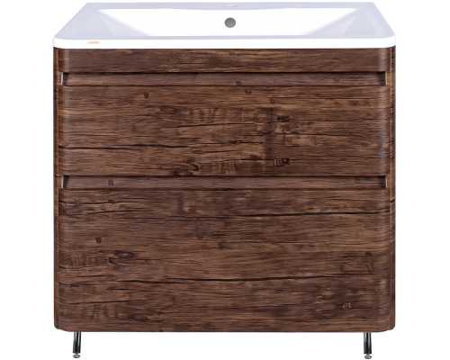 Тумба под раковину Style Line Атлантика 90 Люкс Plus, напольная, старое дерево