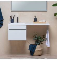 Тумба с раковиной Aquanet Токио 48 1 ящик L