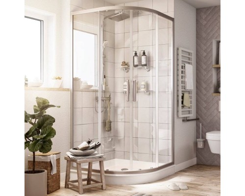 Душевой уголок STWORKI Хельсинки 80x80 см профиль хром матовый