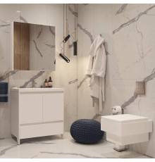 Мебель для ванной комнаты Velvex Klaufs 80.2D.1Y белая, напольная