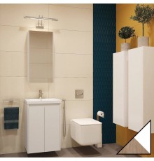 Мебель для ванной комнаты Velvex Klaufs 50.2D белая, шатанэ, подвесная