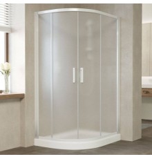 Душевой уголок Vegas Glass ZS-F 110*80 01 10 профиль белый, стекло сатин