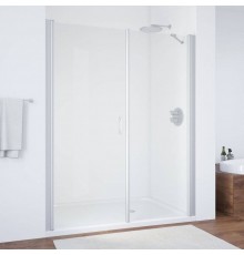 Душевая дверь в нишу Vegas Glass EP-F-2 185 07 01 L профиль матовый хром, стекло прозрачное