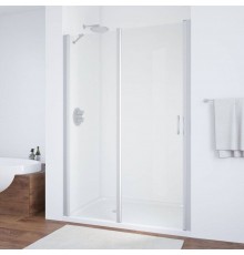 Душевая дверь в нишу Vegas Glass EP-F-1 135 07 01 L профиль матовый хром, стекло прозрачное