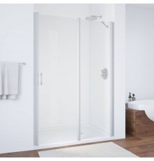 Душевая дверь в нишу Vegas Glass EP-F-1 135 07 01 R профиль матовый хром, стекло прозрачное