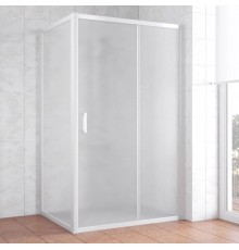 Душевой уголок Vegas Glass ZP+ZPV 130*70 01 10 профиль белый, стекло сатин