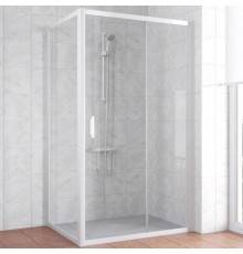 Душевой уголок Vegas Glass ZP+ZPV 110*70 01 01 профиль белый, стекло прозрачное